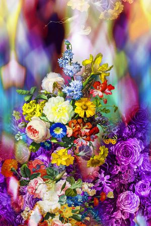 抽象印花华亿平台图片