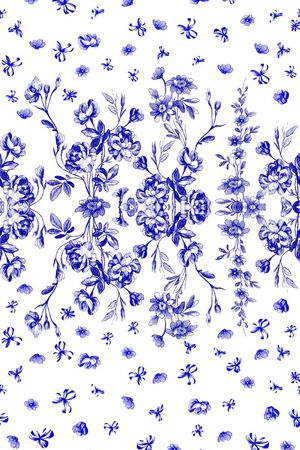 清爽小花印花华亿平台图片