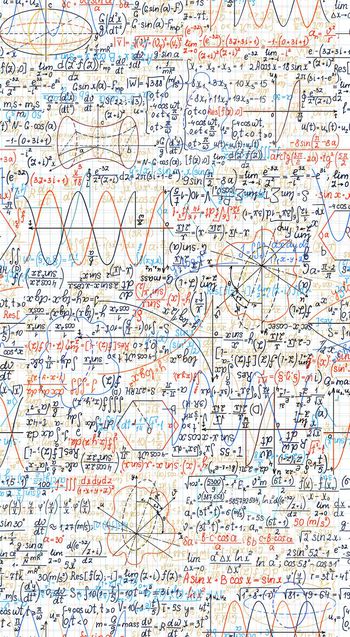 419736-WT462休闲大牌数学公式线描抽象