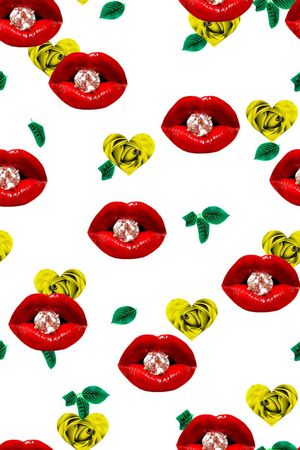 玫瑰印花华亿平台图片