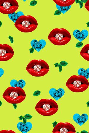 玫瑰印花华亿平台图片