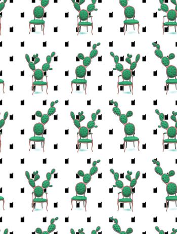 419835-不一样的仙人掌，不一样的椅子