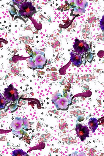 419861-五彩个性扑克  休闲风