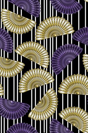 复古印花华亿平台图片