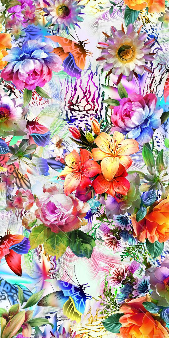 炫丽手绘印花华亿平台图片