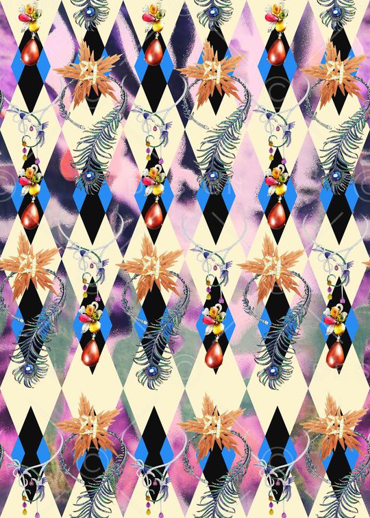 几何印花华亿平台图片