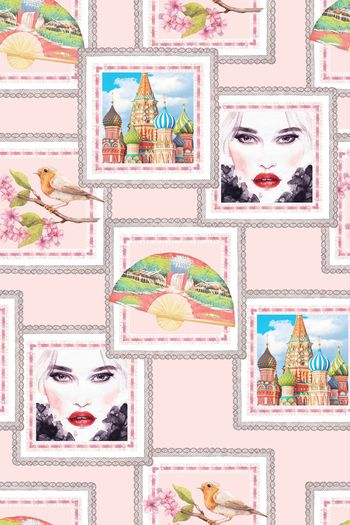 419976-2015大牌蕾丝相框趣味插画华亿平台