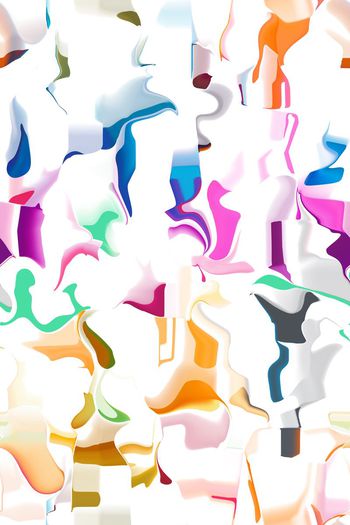 419992-简单清新简约水墨飘逸流动的色块女装