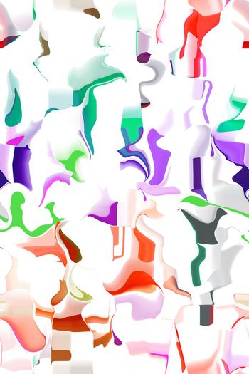 419993-简单清新简约水墨飘逸流动的色块女装