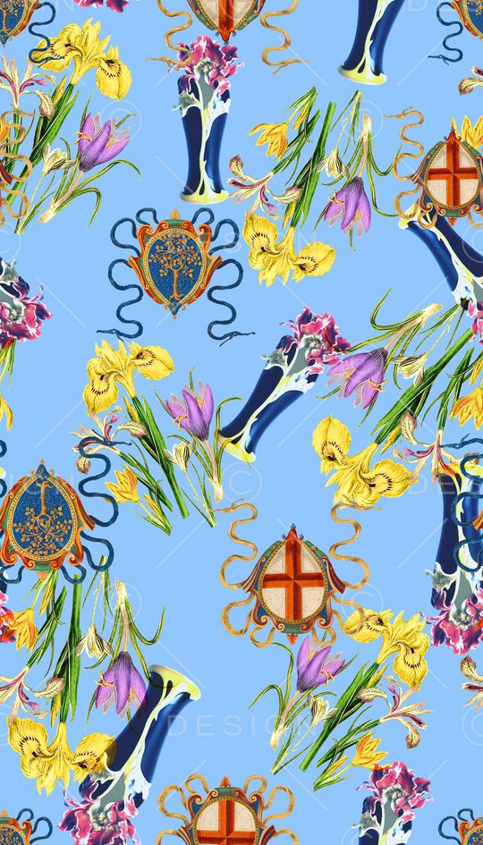 花卉印花华亿平台图片