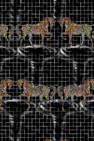 拼接印花华亿平台图片