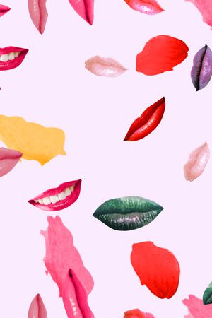 嘴巴印花华亿平台图片