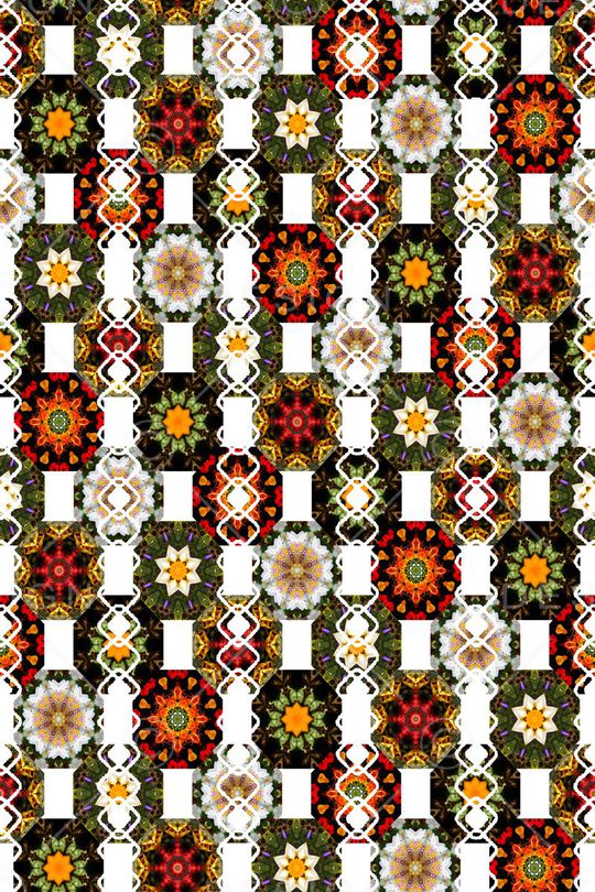 抽象几何印花华亿平台图片