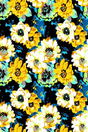 三色花印花华亿平台图片