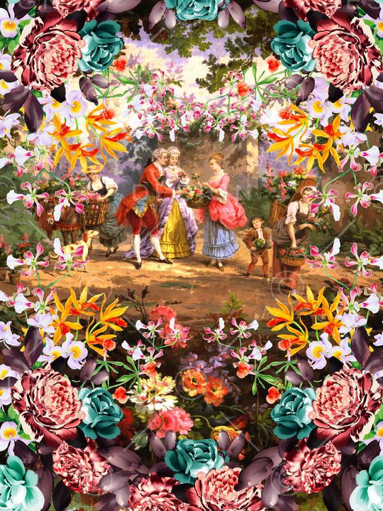 欧式印花华亿平台图片