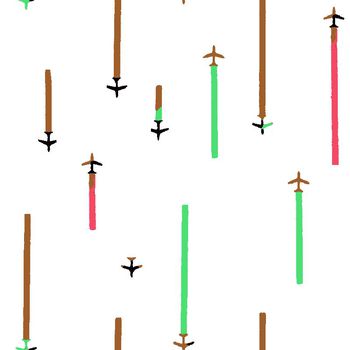 420117-线条小飞机