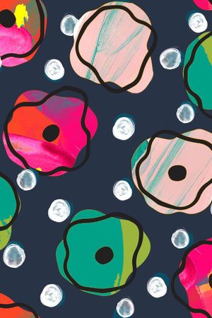 小花卉印花华亿平台图片