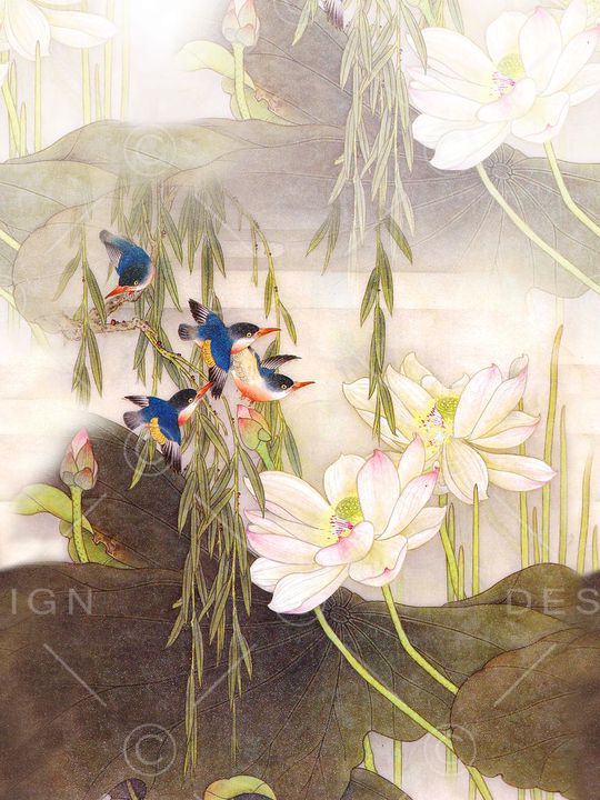 中国风印花华亿平台图片