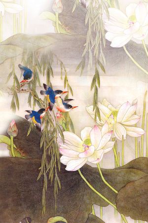 中国风印花华亿平台图片