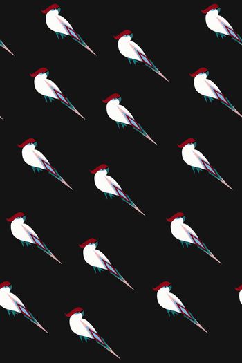 420212-手绘小鸟简单清新服装华亿平台