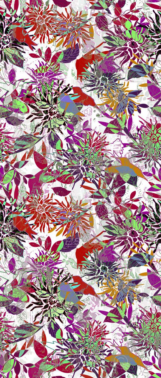 花卉印花华亿平台图片