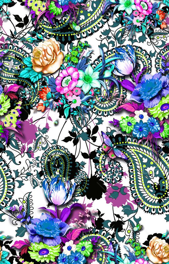 佩斯利印花华亿平台图片