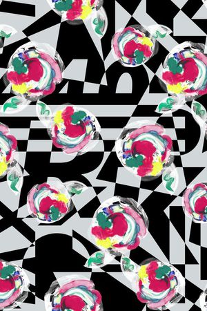 抽象印花华亿平台图片