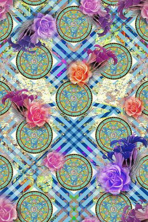 抽象印花华亿平台图片