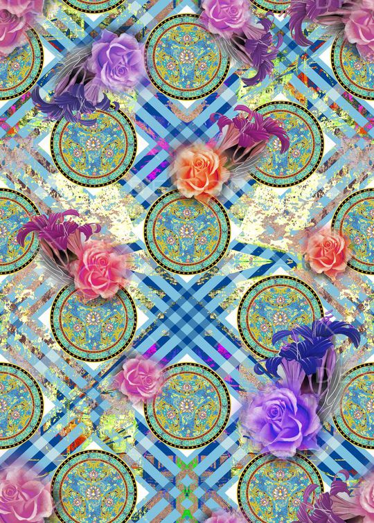 抽象印花华亿平台图片