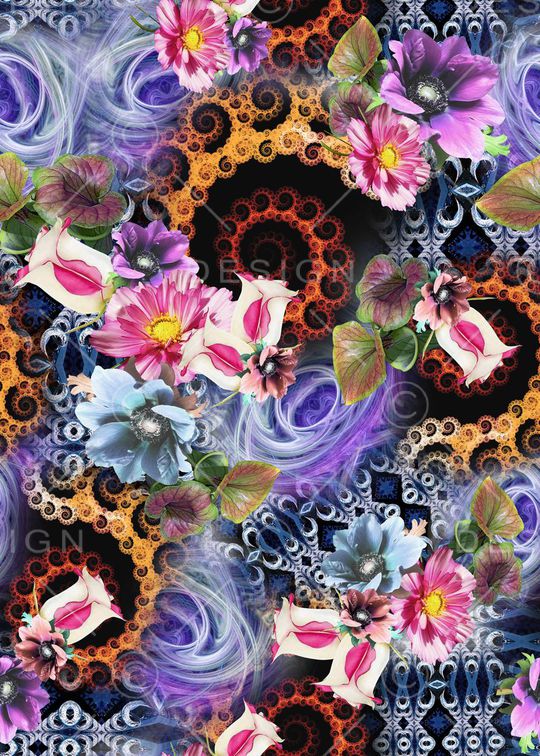 抽象印花华亿平台图片