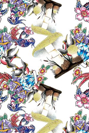 鸟印花华亿平台图片