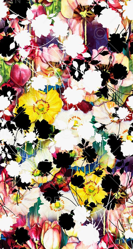 黑白印花华亿平台图片