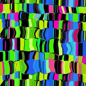 420353-渐变几何彩色条纹女装华亿平台泳装内衣