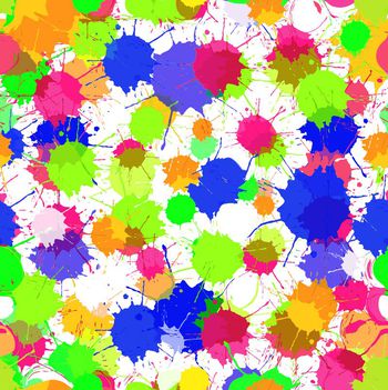 420356-波普风简约清新彩色墨点喷溅组合男装