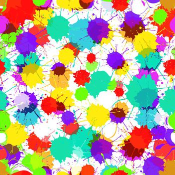 420357-波普风简约清新彩色墨点喷溅组合男装