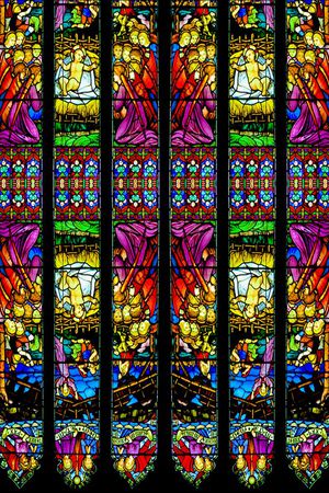 欧式教堂印花华亿平台图片