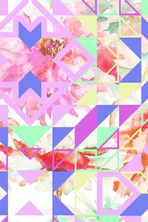 几何印花华亿平台图片