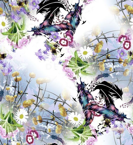 写意印花华亿平台图片