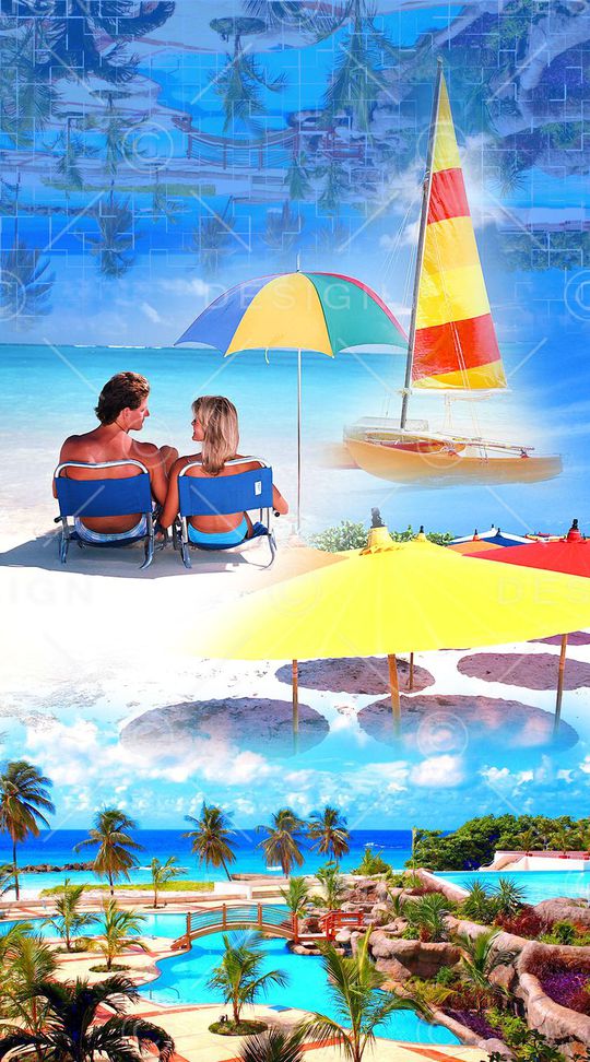 度假风印花华亿平台图片