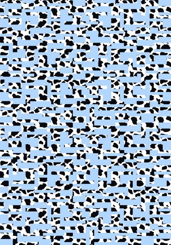 420621-简单简约阶梯砖形解构豹纹豹点图形男