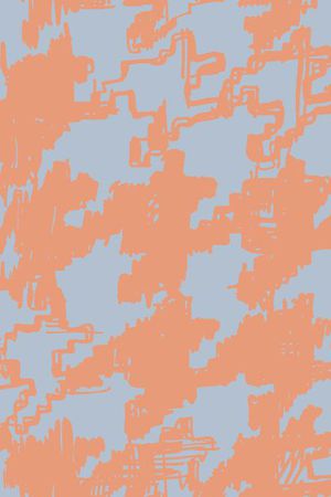 抽像千鸟格印花华亿平台图片