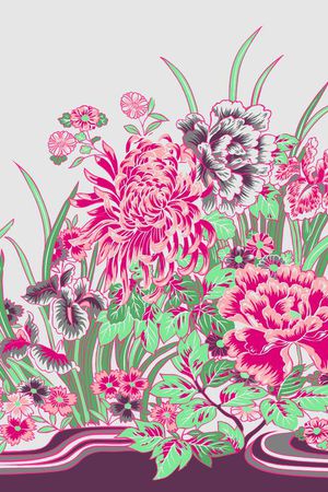 花开富贵印花华亿平台图片