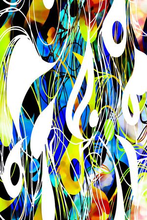 抽象印花华亿平台图片