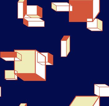 420851-三维几何方块系列2