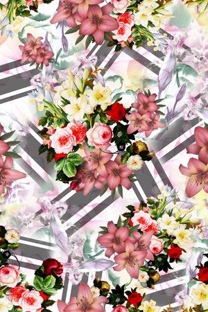 抽象印花华亿平台图片