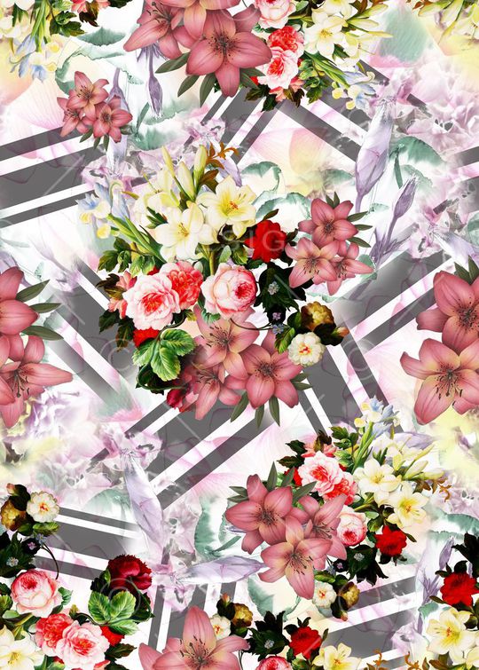 抽象印花华亿平台图片