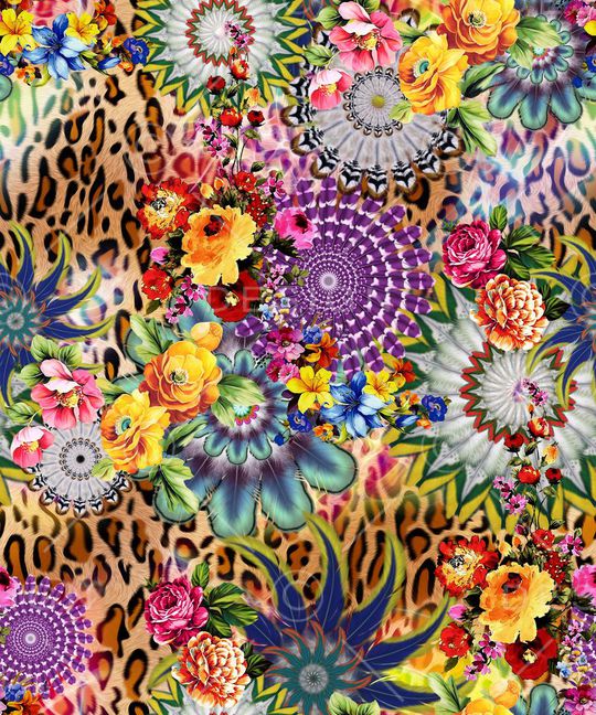 抽象印花华亿平台图片