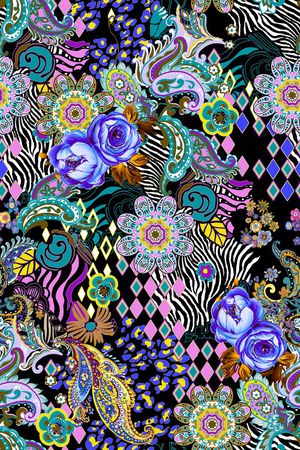 欧式印花华亿平台图片