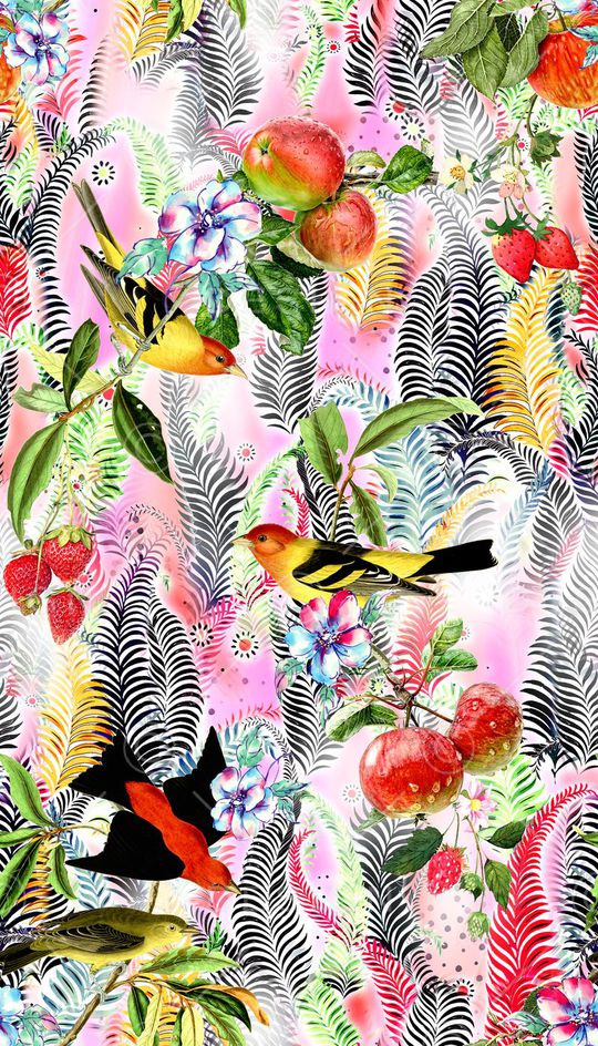 小清新印花华亿平台图片