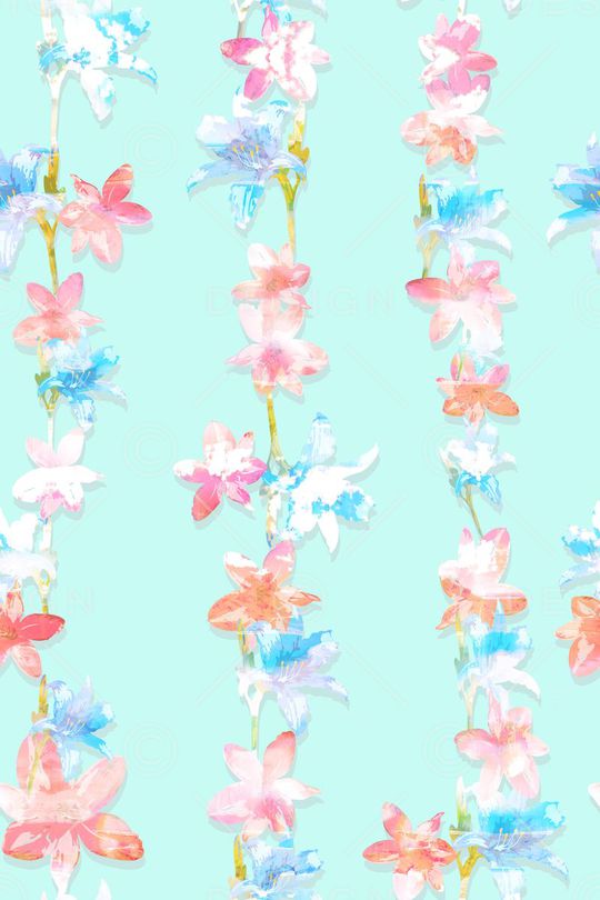 流行花卉印花华亿平台图片